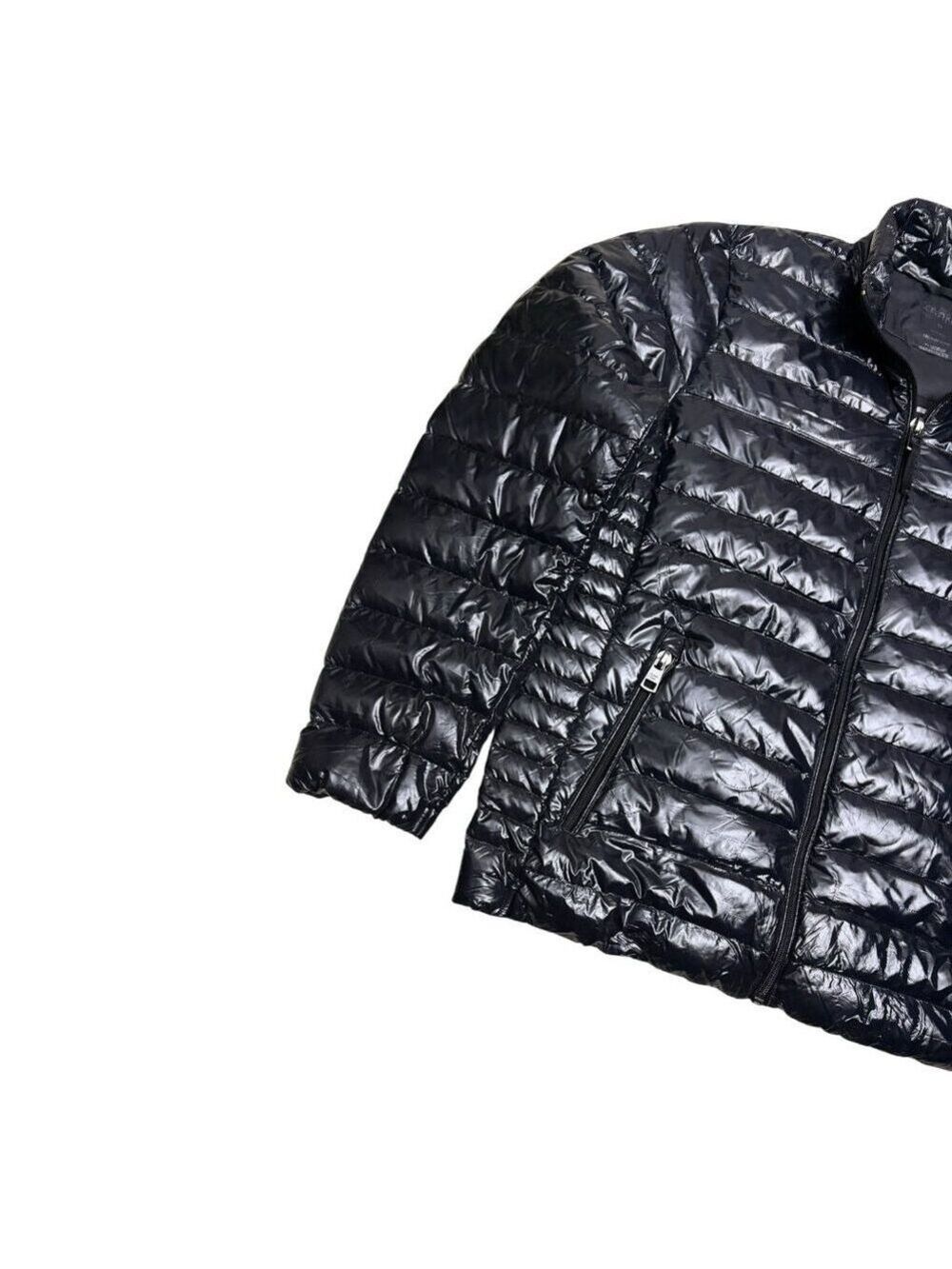 CALVIN KLEIN Premium Down Fill Shiny Winter Puffer Parka Jacket Coat Mens Medium - Picture 6 of 8